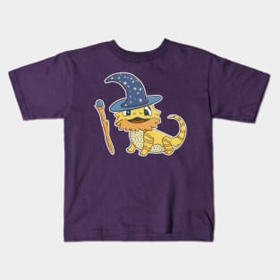 The Wizard Lizard (Bearded Dragon) Kids T-Shirt